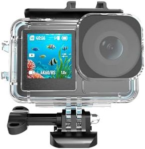 KETOPKIN Waterproof Case for DJI Osmo Action 5 Pro/Osmo Action 4/Action 3 Camera Accessories, Underwater 45M/148FT Deep Diving Protective Shell Housing with Bracket Accessories Quick Release Mount