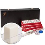 Yellow Mountain Imports Mini Chinese Mahjong Travel Game Set, Little MJ with Extra Small White Tiles [迷妳旅行中國麻將]