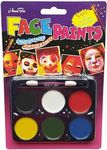 PartySanthe Face Painting Kit 6 Colors,Dress up face color Ideal for Halloween, Festivals, Birthday Parties, Cosplay - 1pc