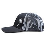 Grace Folly Trucker Hat for Men or Women- Many Cool Designs (Palm Tree- Mesh Print)