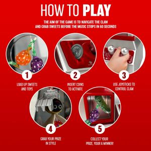 BARGAINS-GALORE Candy Grabber Machine – Arcade Style Toy Dispenser