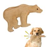 SPOT Ethical Pet Dura-Fused 7-Inch Leather Dog Toy, Large, Bear