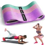 Resistance Bands Non-Slip Fabric Booty Bands, 3 Strengths Level Optional Fitness Loops for Glutes Hips Legs Yoga Pilates Exercise Physiotherapy and Recovery Workout