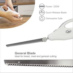 QUEST Electric Carving Knife – White