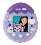 TAMAGOTCHI 42902 Bandai Pix The Next Generation of Virtual Reality Pet with Camera, Games and Collectable Characters-Sky, Purple, Single