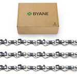 BYANE 14 Inch Chainsaw Chain, 3/8" LP Pitch, 050" Gauge, 52 Drive Links, Low Kickback, Fits Husqvarna 120, Echo CS-310, Ryobi RY3714, and More- S52 (3 Chain)