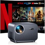 [Netflix Certified & Auto Focus] Smart 4K Projector, VGKE 900 ANSI Full HD 1080p WiFi 6 Bluetooth Projector with Dolby Audio, Fully Sealed Dust-Proof/Low Noise/Outdoor/Bedroom Projector