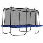 Skywalker Trampolines Rectangle Trampoline with Enclosure, 15-Feet, Blue (STRC915)