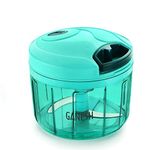 Ganesh Multipurpose Plastic Vegetable Chopper Cutter 3 Blades for Effortlessly Chopping Vegetables and Fruits for Your Kitchen, Pool Green (725 ml)