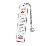 21 Year Old Birthday Gifts for Women Men Behind You All Your Memories Book Mark for Reading Book Lover 21st Birthday Gifts for Her Him 21 Yrs Old Girlfriend Birthday Gift