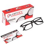 Optify full rim free size Power reading glasses with blue block light filter & anti reflective coating for Men and Women(+1.50)