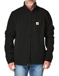 Carhartt Men's Rain Defender® Relaxed Fit Heavyweight Softshell Jacket, Black, Large Big Tall