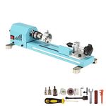 Winbomgo Mini Lathe Wood Lathe Machine Multi-Purpose Type Lathe Milling Cutting Grinding Polishing Professional Table Top Lathe Tool Kit