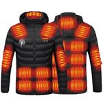 2024 Upgraded Heated Jacket For Women/Men Electric Heating Jacket 4 Temperature Levels 21 Heated Zones Lightweight Flexible Warming Coat For Outdoor Camping Hiking