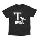 T Birds Inspired by Grease Printed Cotton T-Shirt XXL Black