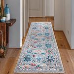 BY COCOON 2'x6' Runner Rug| Carpet Runner Kitchen Rug Kitchen Runner Washable Rug Entryway Rugs Hallway Runner Kitchen Mat Small Rug Runners Rugs for Hallway Non Slip Kitchen Carpet (60 Cm x 180 Cm)