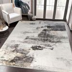 ASIinnsy Area Rug Rugs Living room Rugs Abstract Large Rug Short Pile Soft Morden Rugs Carpet for Bedroom Anti-slip carpets (Abstract Brown/Multi, 120 * 160cm)