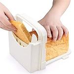 Foldable Bread Slicer Adjustable Cutting Mold Thicknesses Toast Slicing Cutter Machine for Bread/Roast/Sandwich Maker/Loaf Slicer Cutter