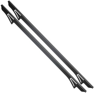 25” Black Stainless Steel Countertop Oven Gap Filler – Covers Space Between Stove and Countertop – Heat-Resistant, Easy to Clean (Set of 2)