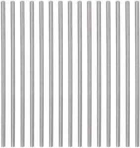 uxcell 15pcs Round Rods 3mm x 100mm High Speed Steel (HSS) Lathe Bar Stock DIY Craft Tools for Turning Facing Drilling Threading