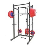 Strongway® Multi-Gym Power Cage with Dual Pulley System Squat Rack Power Rack Weight Lifting Home Gym Fitness