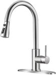 Brushed Nickel Kitchen Faucets with Pull Down Sprayer Kitchen Sink Faucet with Pull Out Sprayer Single Hole Deck Mount Single Handle Stainless Steel Grifos De Cocina 866068SN