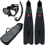 SEAC Apnea Fins, Set Motus, Color: Black, Size: 11-12 (0890085520496A)