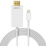 SPEPY HDMI Cable 1.8m, Lighting to HDMI adapter for i-Phone/i-Pad/i-Pod to TV, HDMI to phone Cable, High Definition HD 1080P to TV HDMI Cable for iOS 17, 16, 15, 14, 13, YouTube TV Output