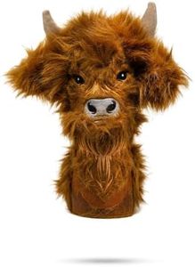 Pins & Aces Highland Cow Driver Cover - Stand Out On The Course