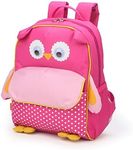 Yodo Little Kids School Bag Pre-K Toddler Backpack - Name Tag and Chest Strap, Owl