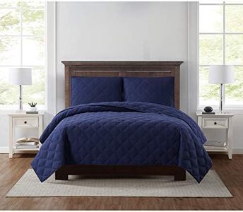 Truly Soft Everyday Quilt Set, QS3243IVKG-2600, Navy, King