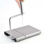 Jeval Stainless Steel Cheese Slicer | 5 Replacement Wires |Versatile Cheese Cutter