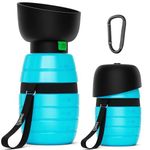 pecute Dog Water Bottle 500ml, Portable Puppy Drinking Bottles Leak Proof Pet Travel Bottle, Lightweight Water Dispenser Bowl for Outdoor Walks Trips Hikes Travels