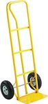 600Lb Heavy Duty Sack Truck - Industrial Hand Trolley With Pneumatic Tyre Wheel | For Lifting, Delivery, Moving Large Items, Strong, Durable & Long Lasting | P-Handle High Back Hand Truck With Wheels