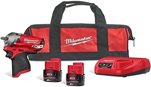 Milwaukee M12FIW38-202B 3/8" Impact Wrench with 2 Batteries