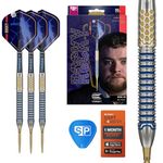 TARGET Darts Josh Rock Gen 1 Steel Tip Swiss Point Darts, 90% Tungsten Darts, Generation 1, 24G | Steel Tip Dart Set, Player Edition Darts with Swiss Storm Nano Points