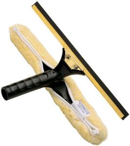 Ettore 71180 Brass Backflip Window Cleaning Combo Tool, 18-Inch