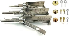 TPM GO Locksmith Supply SS001 SS002 and SS003 2 in 1 Decoder and Pick Tools for S-Groove Lock, Door Padlock for Family