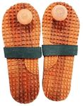 ACUPRO HEALTH CARE SYSTEM Acupressure Khadau Wooden Slippers For Men Acupressure Slippers For Women Pain Relief Acupressure Slippers Wooden Acupressure Slippers For Kids Foot Massager Brown (7)