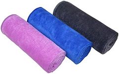 MAYOUTH Gym Towels for Men & Women Microfiber Sports Towel Set Fast Drying & Absorbent Workout Sweat Towels for Fitness,Yoga, Golf,Camping 3-Pack Gift Present