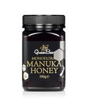 All-Natural Manuka Honey – Genuine Monofloral Manuka Honey (100+) 500g from New Zealand – Contains Minimum of 100mg/kg MGO for Healing Properties – Queen Bee Manuka