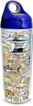 Tervis Guy Harvey Charts Made in USA Double Walled Insulated Tumbler Travel Cup Keeps Drinks Cold & Hot, 24oz Water Bottle - Legacy, Classic