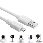 baolongking Power Cable for WyzeCam,WyzeCam Pan,YI Camera,NestCam Indoor,Netvue,KasaCam Indoor,Furbo Dog,Blink,USB to Micro USB Charging Cord for Security Camera 5M