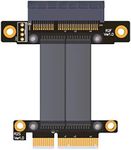 ADT-Link PCIe 3.0 x4 Male to Female Extension Cable R22SF PCI Express Gen3 Motherboard Graphics SSD RAID Extender Conversion Riser Card (20CM)