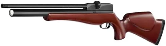 PINTY PCP Pellet Gun Air Rifle, 5.5 mm .22 Caliber Pellet Air Rifle for Adults, 10 Pellet PCP Air Gun, High Power Airgun with 800 fps Velocity Wooden Stock 11mm Dovetail Rail for Hunting Shooting Game