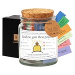 Qunrwe Bible Verses in a Jar,Scripture Prayer Hope Jar Bible Verse Cards,Church Religious Gifts for Women Men Friends,Holy Bible Jar of Virtues for Daily Character Development & Spiritual Enrichment