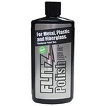 Flitz Metal, Plastic & Fiberglass Polish Liquid - 225 ml / 7.6 oz Bottle - LQ04587