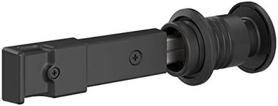 National Hardware N700-150 Barn Door Lock, 5" x 1-1/4" x 3/4", Matte Black