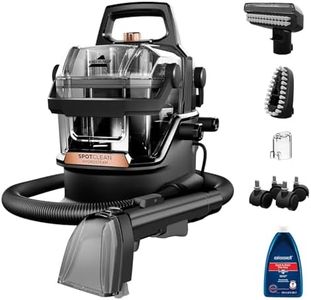 Bissell Portable Wet & Dry Vacuum Cleaner|HydroSteam Technology removes Curry & Tough Stains|Deep Cleans Carpet, Sofa, Curtains, Mattress & Refreshes Garments|2 Yrs Warranty|Cleaning Formula incl