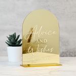 Acrylic Advice and Wishes Sign with